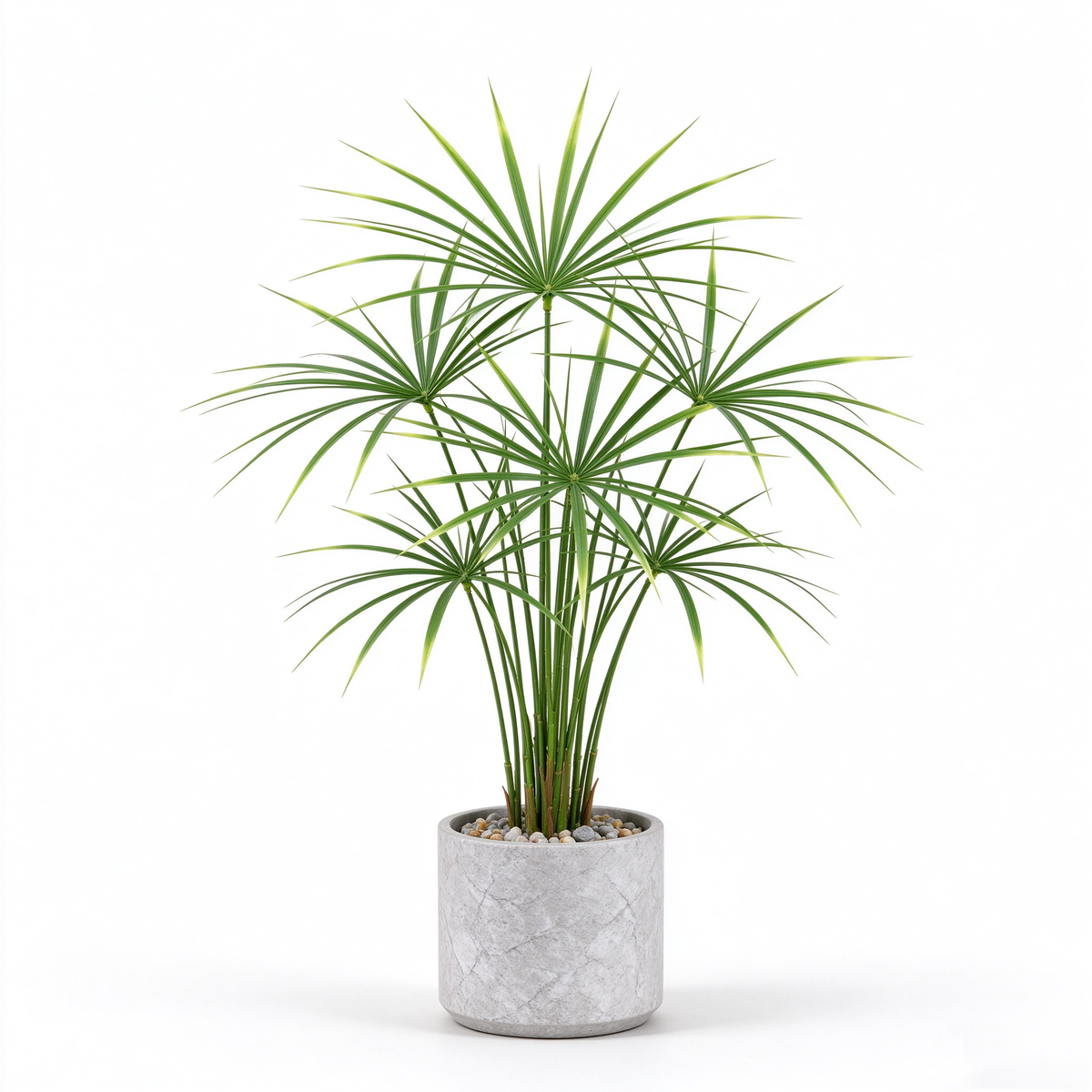 Artificial Umbrella Palm Potted Plant