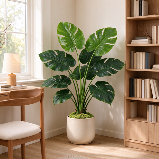 Artificial Monstera Potted Plant