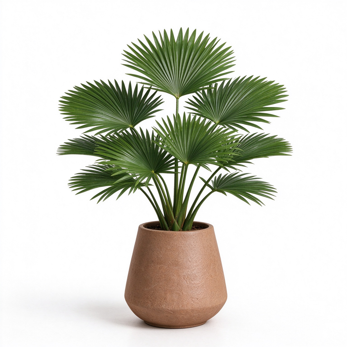Artificial Fan Palm Potted Plant