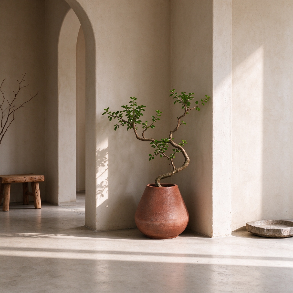 Artificial Twisted Bonsai Potted Plant