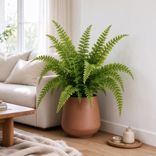 Artificial Boston Fern Potted Plant