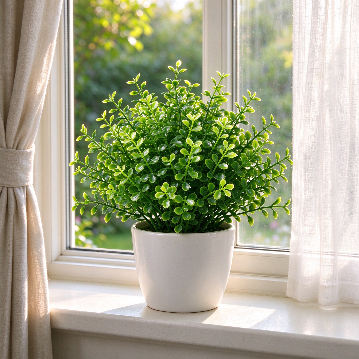 Mini Artificial Boxwood Potted Plant