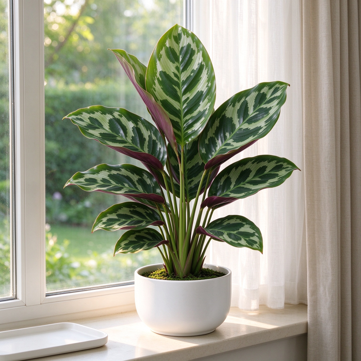 Artificial Calathea Potted Houseplant