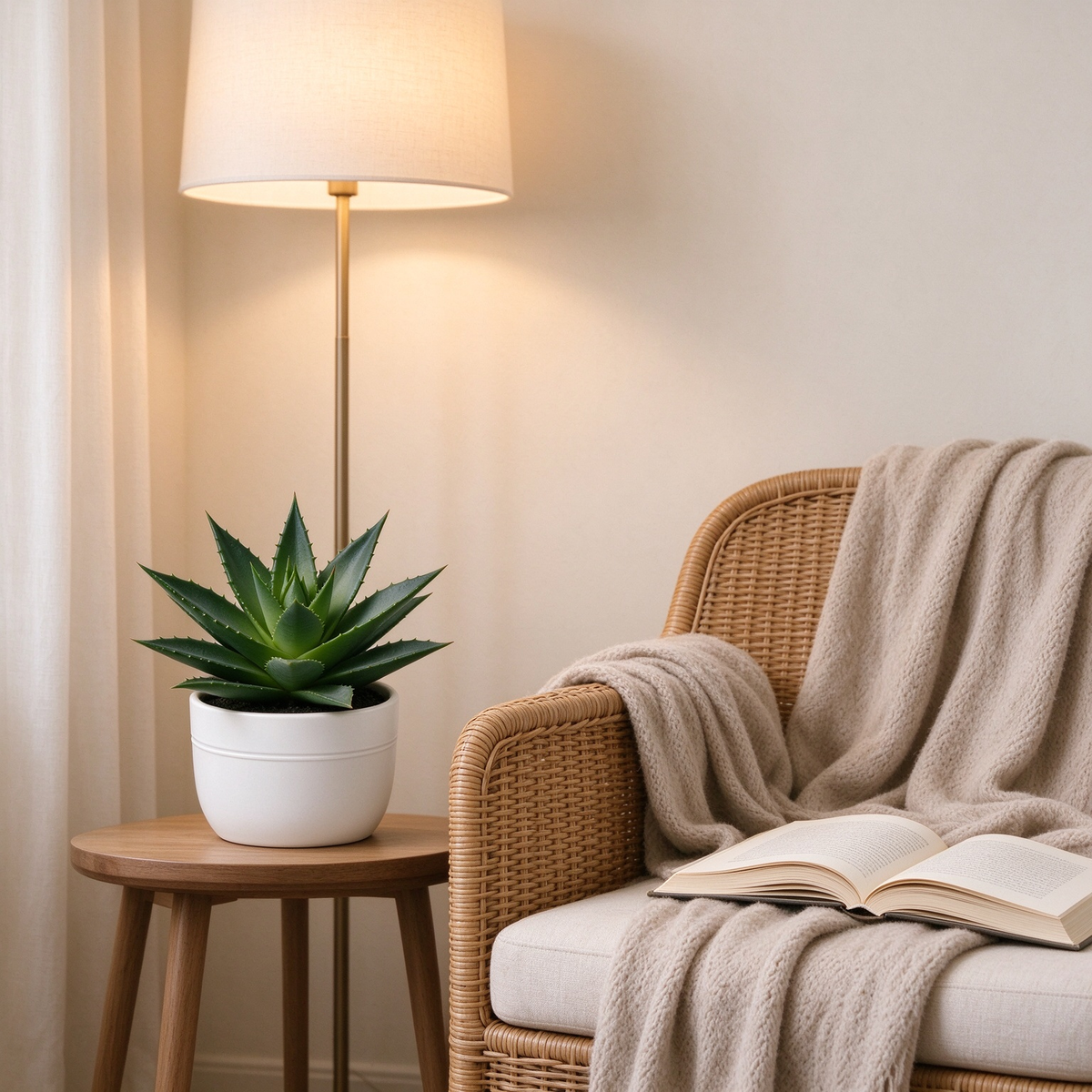 Artificial Aloe Vera Potted Succulent