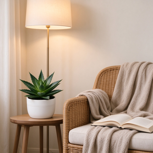 Artificial Aloe Vera Potted Succulent