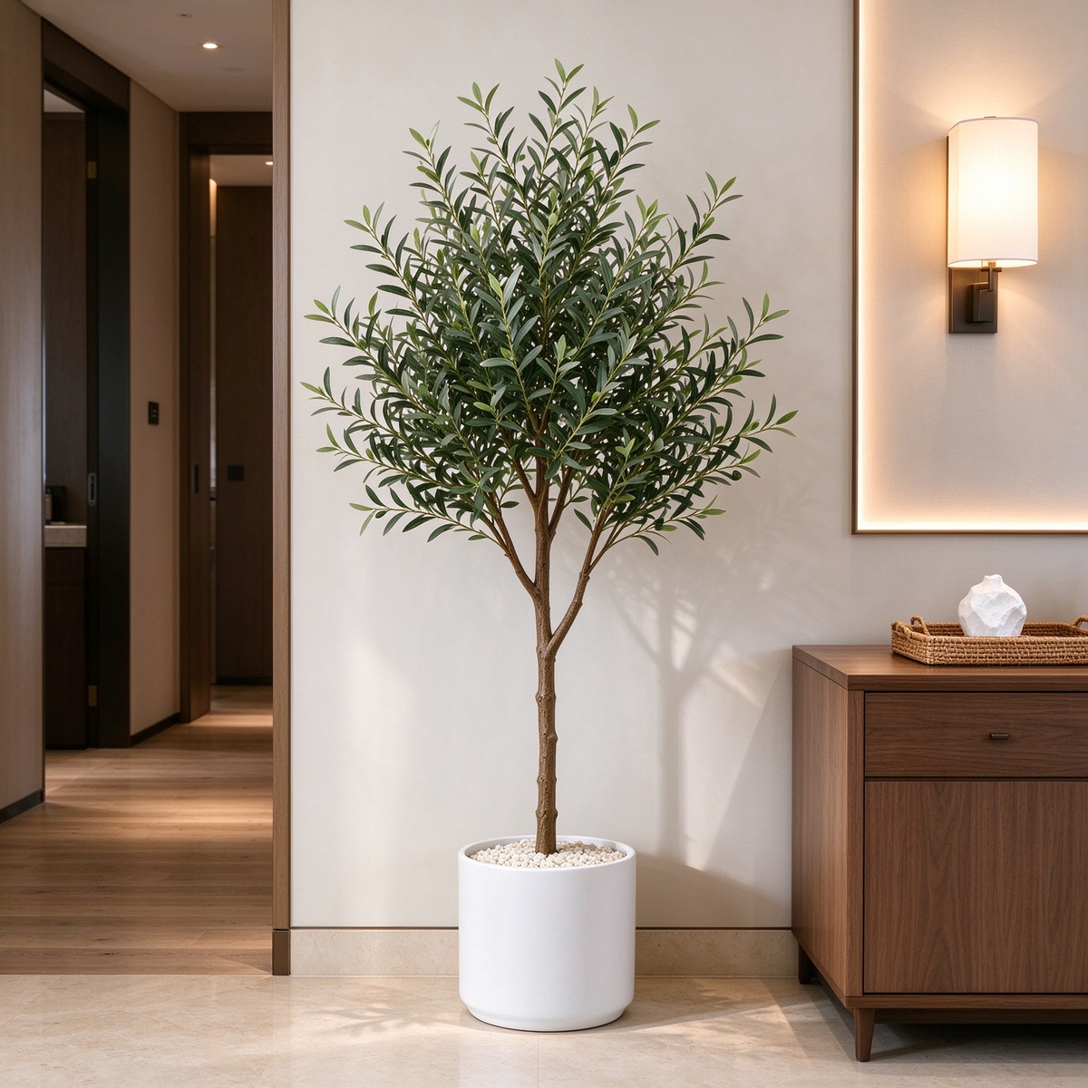 Artificial Olive Tree Potted Plant