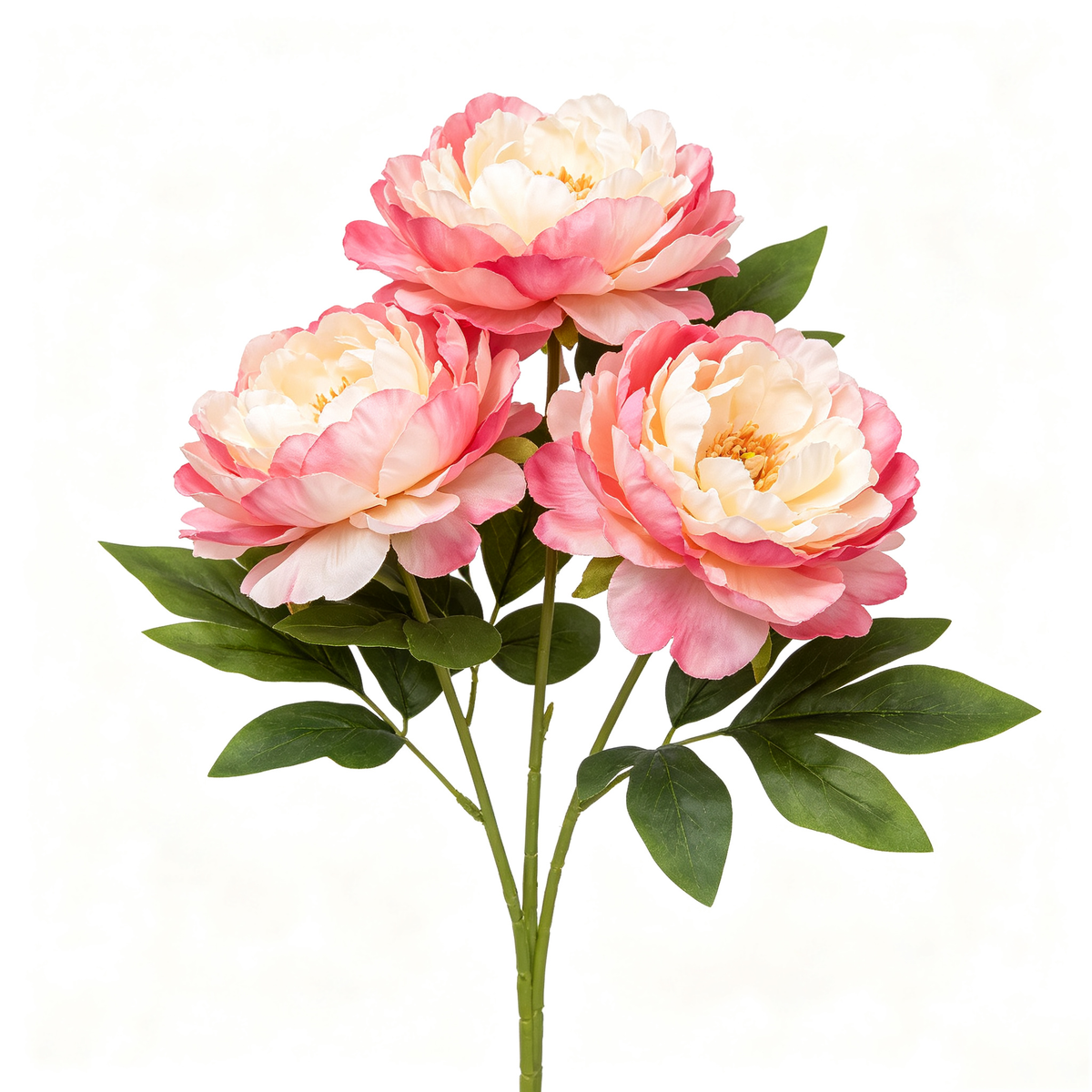 Artificial Peony Stem with 3 Large Blooms