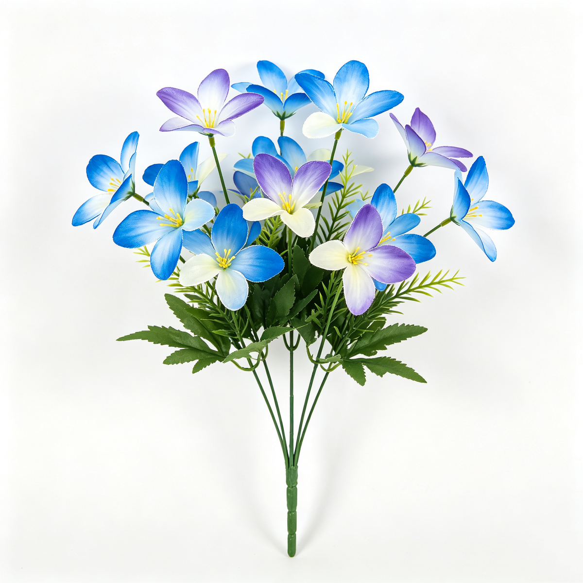 Artificial Blue Purple Wildflower Bush
