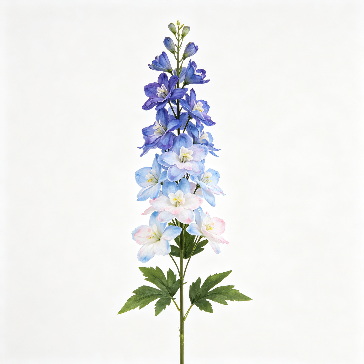 Artificial Delphinium Stem Blue Gradient Flowers